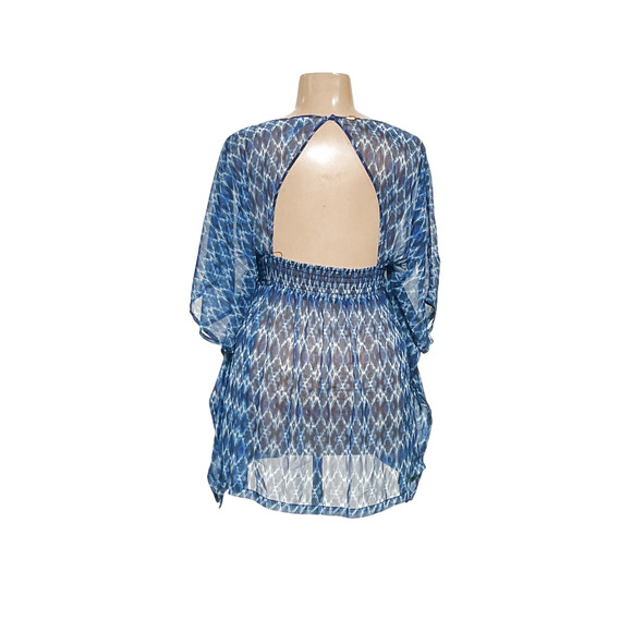 Jessica Simpson Blue Chiffon Blouse - Picture 2 of 4